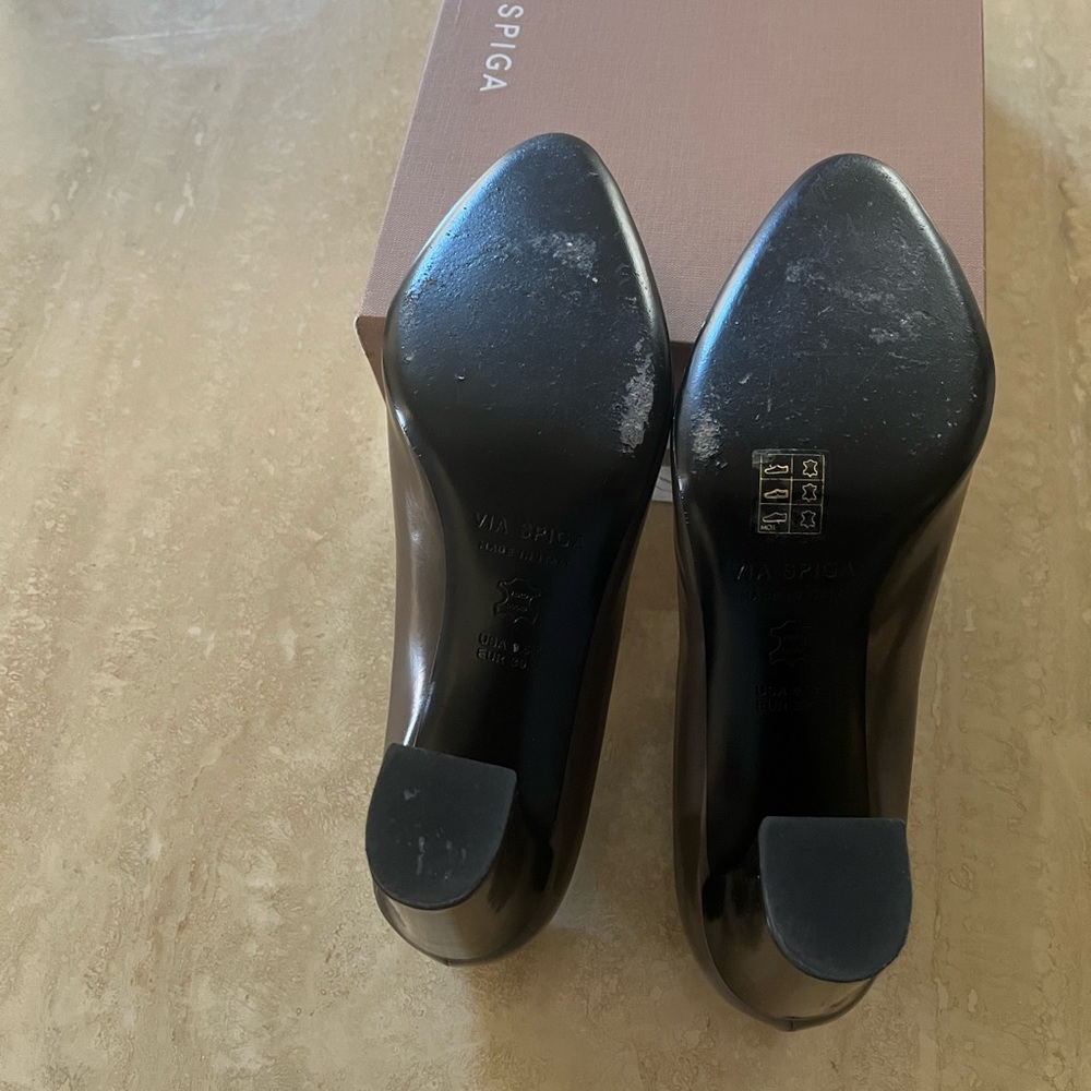 Via Spiga Brown Heels Great/ Jeans! - Picture 5 of 6